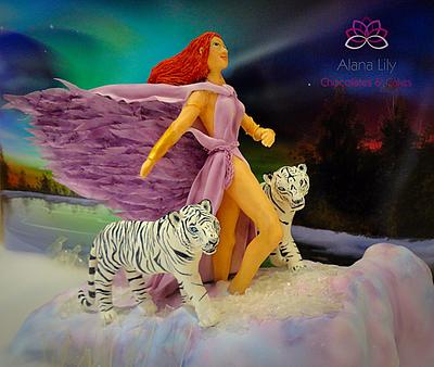 Love Around The World Collaboration - Freyja, The Nordic Goddess of Love - Cake by Alana Lily Chocolates & Cakes