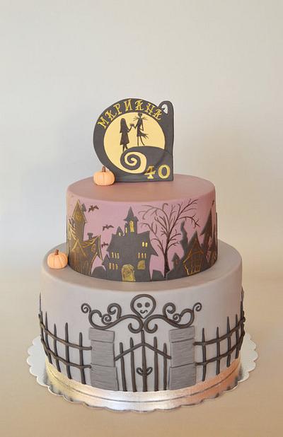 The nightmare before Christmas cake - Cake by benyna