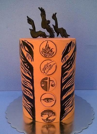 Divergent tattoo - Cake by BULGARIcAkes
