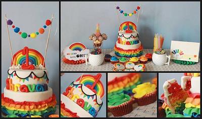 Rainbow cake - Cake by Sugar and Spice