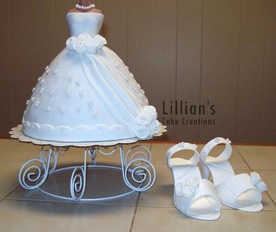 Small Wedding shower cake - Cake by Lilly09