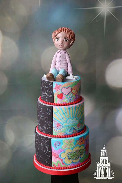 Sugar art for autism - Cake by Anneke van Dam