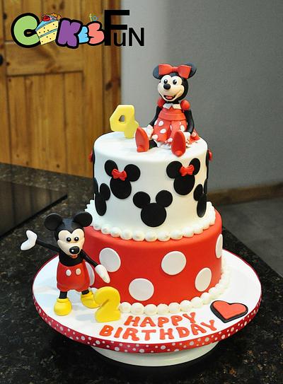 Mickey and Minnie - Cake by Cakes For Fun