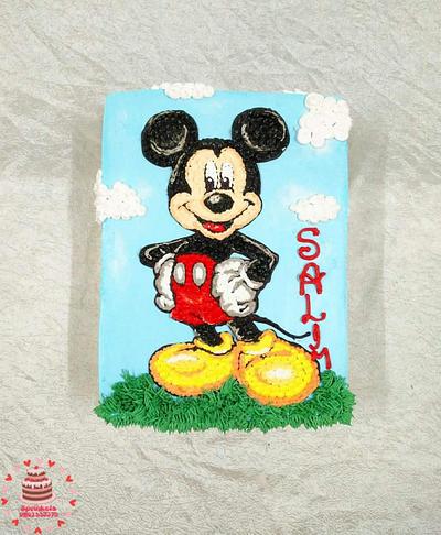Piping Mickey mouse cake - Cake by Sara Hossam