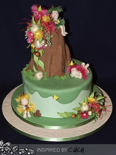 Australian Natives and Gumnut Blossom Babies - Cake by Inspired by Cake - Vanessa