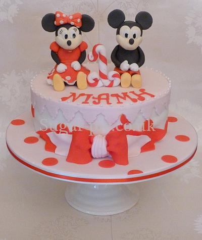 Minnie & Mickey 1st birthday cake - Cake by Sugar-pie