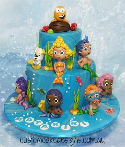 Bubble Guppies 1st Birthday Cake - Cake by Custom Cake Designs