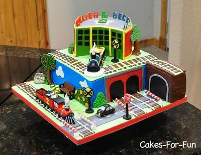 Train station cake - Cake by Cakes For Fun