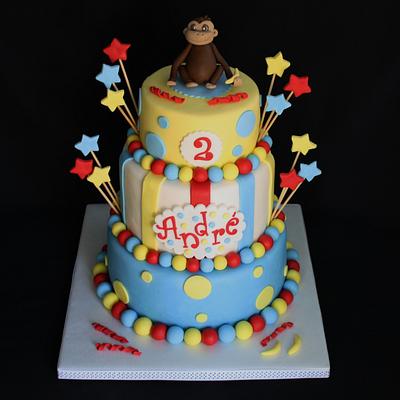 Curious George Birthday Cake - Cake by CakeCreationsCecilia