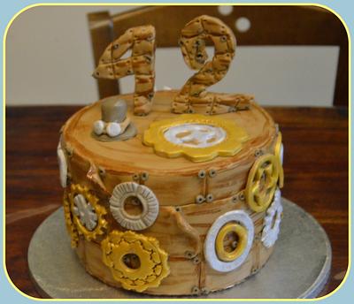 Steampunk birthday cake for him - Cake by Konstantina - K & D's Sweet Creations