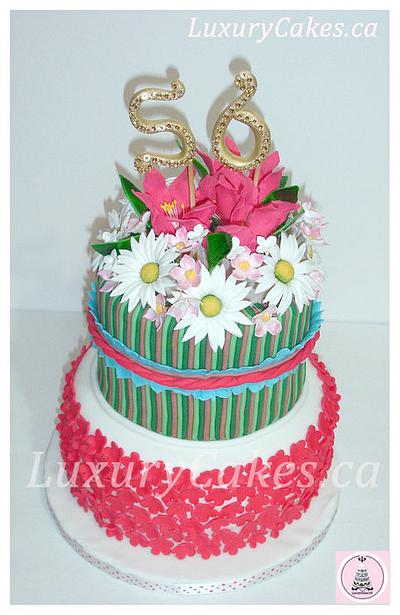 Spring themed birthday cake - Cake by Sobi Thiru