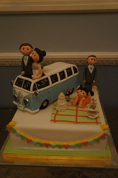 Campervan Wedding Cake - Cake by Coppice Cakes