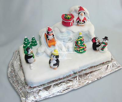 Penguin's Christmas - Cake by SayangManis