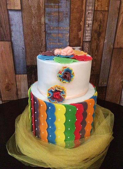 Un accueil colore - Cake by kcakehouse