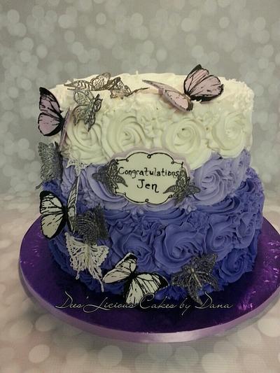 Futter butterflies - Cake by Dees'Licious Cakes by Dana