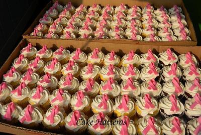 Breast Cancer Cupcakes - Cake by Donna Tokazowski- Cake Hatteras, Martinsburg WV