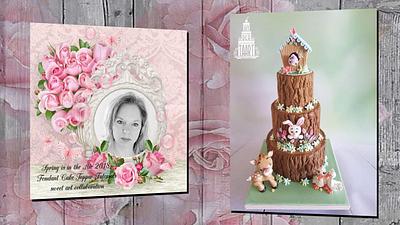 Spring is in the air 2018 Fondant Cake Topper Tutorials Sweet art collaboration. - Cake by Anneke van Dam