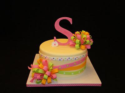 "S" Sienna's Birthday Cake (My Daughter) - Cake by Elisa Colon