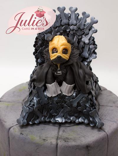 Pug of Thrones - Cake by Julie's Cake in a Box