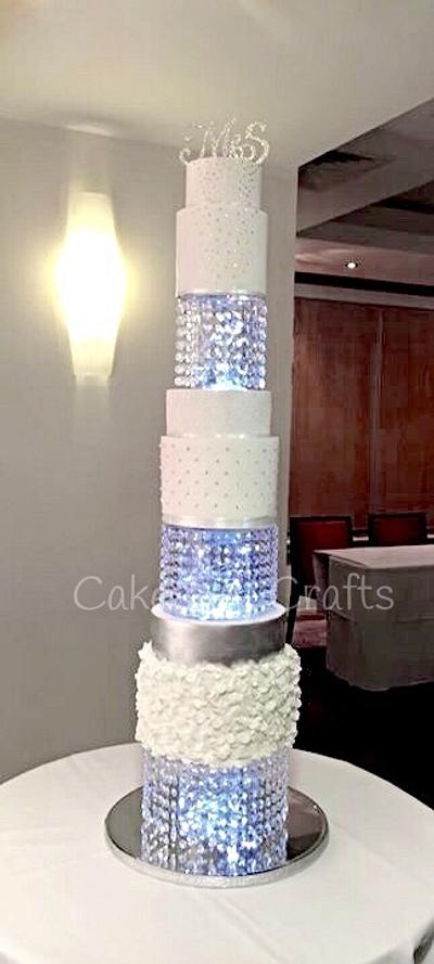 Crystal Swarovski Wedding  - Cake by June milne