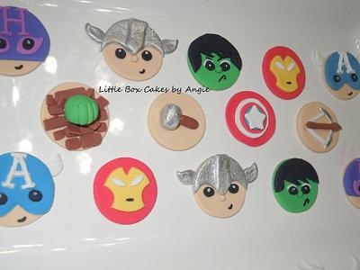 Avengers Cupcakes - Cake by Little Box Cakes by Angie