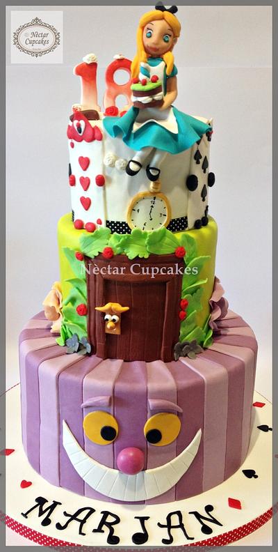 New Alice in Wonderland Cake - Cake by nectarcupcakes
