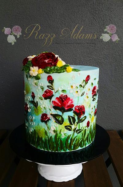Roses In The Wind - Cake by Razz Adams