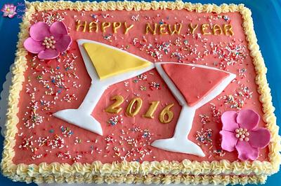 New Year Cake 2016 - Cake by Mary Yogeswaran