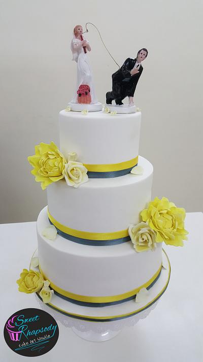 Summer wedding - Cake by Sweet Rhapsody Cake Art Studio