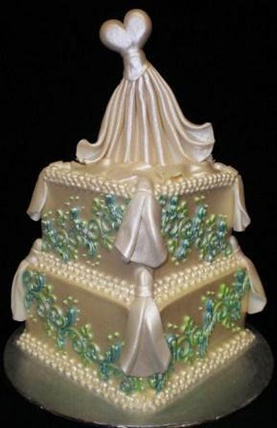 Bridal shower elegance - Cake by HottCakez of Las Vegas