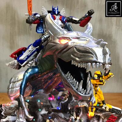 Transformers defying cake - Cake by jimmyosaka