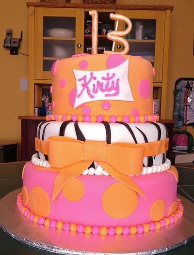 Big 13th Birthday Celebration - Cake by Cathy Gileza Schatz