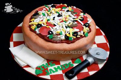 Pizza Cake - Cake by Sweet Treasures (Ann)