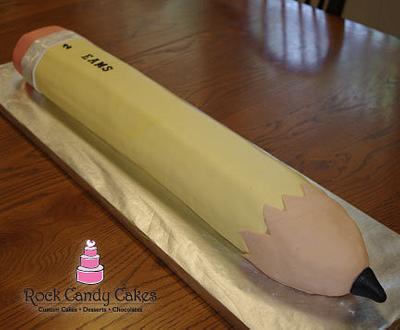 Giant Pencil - Cake by Rock Candy Cakes