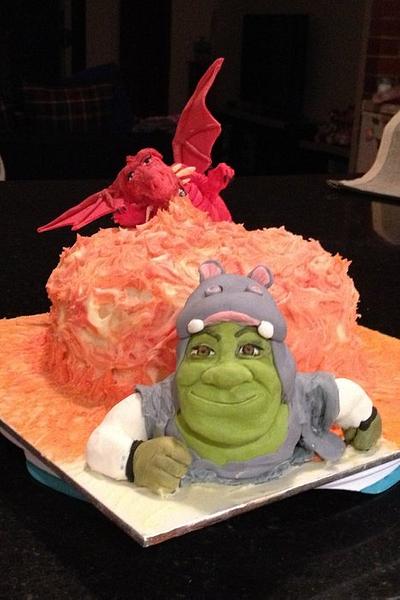 Shrek birthday cake - Cake by Znique Creations