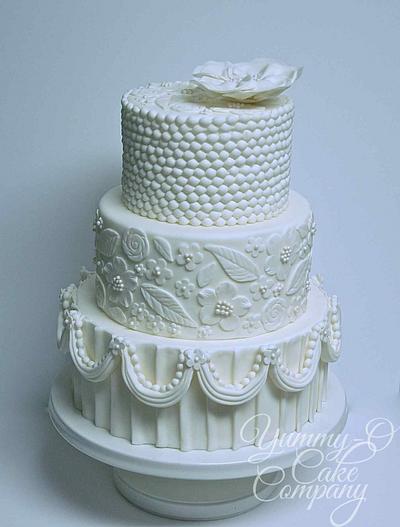 Textured Wedding Cake - Cake by Donna (YUMMY-O Cake Company)
