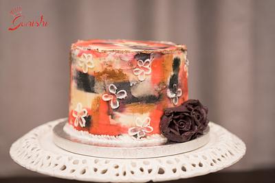 Caker Buddies Collaboration: Abstract Beauty - Cake by deliciousventures