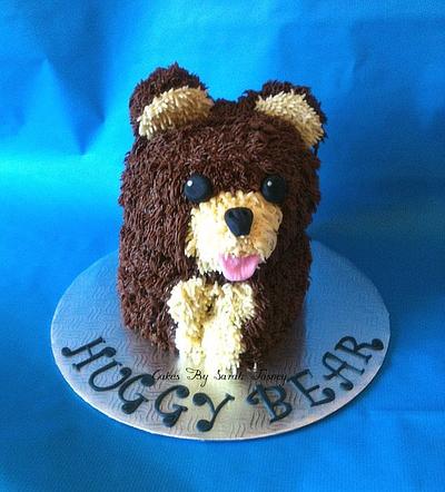 huggy bear  - Cake by sarahtosney