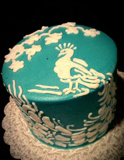 Peacock cake - Cake by Kristi