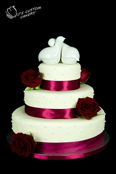 Love Bird Wedding Cake - Cake by Jenn