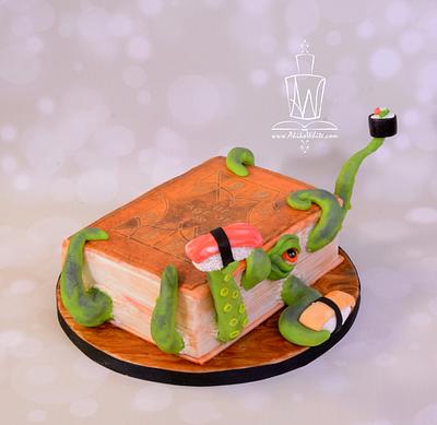 Kraken Book Cake - Cake by Akiko White 