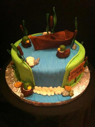 Duck Pond birthday - Cake by GinaS