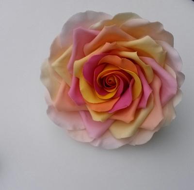Colorfull rose - Cake by Mond vol taart