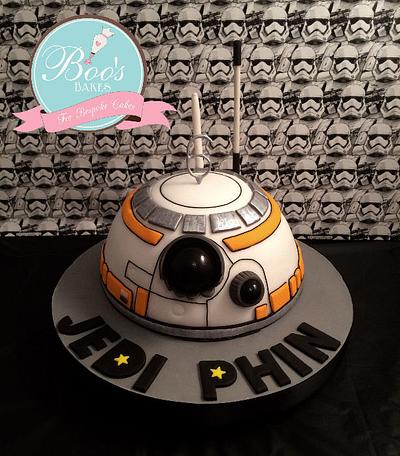 BB-8 Star Wars Cake - Cake by Boo's Bakes