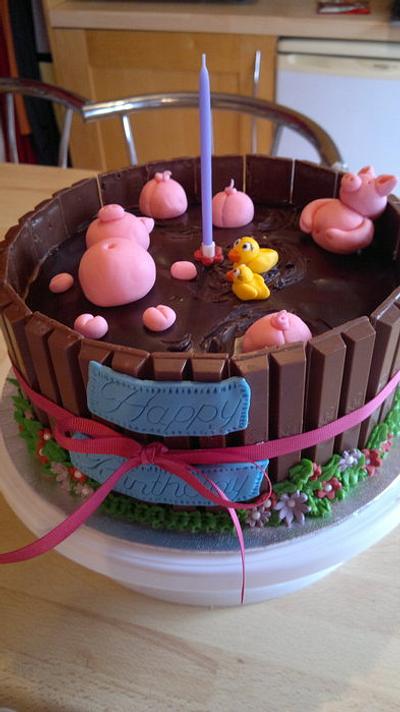 Muddy Piggies cake - Cake by AWG Hobby Cakes