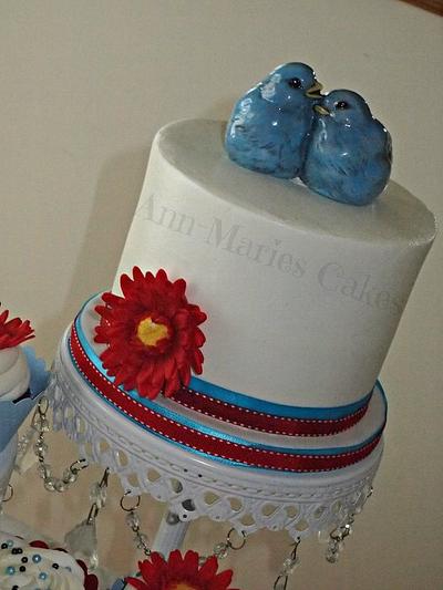 Love Birds Vintage Wedding - Cake by Ann-Marie Youngblood