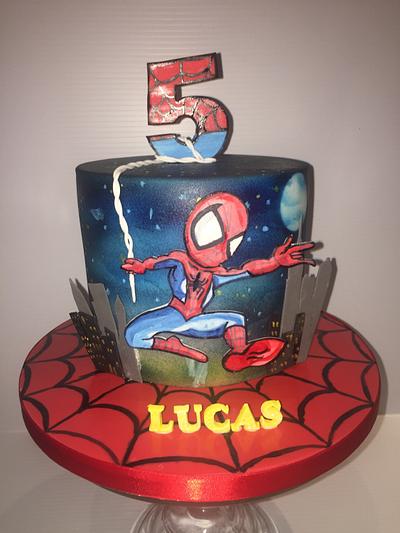 Spider-Man does New York  - Cake by Claire Lynch - Quirky Cake Designs