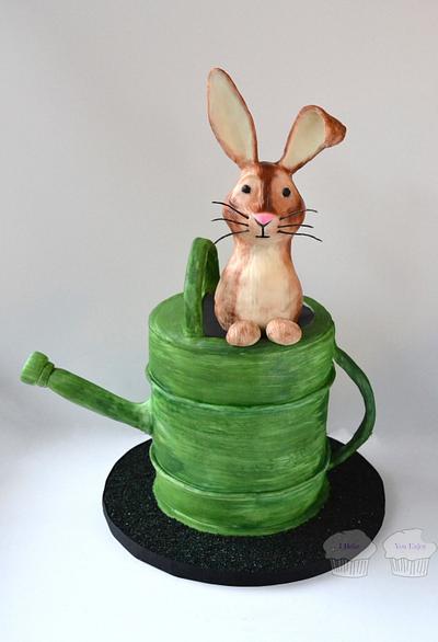 Peter Rabbit in the Watering Can - Cake by Susan