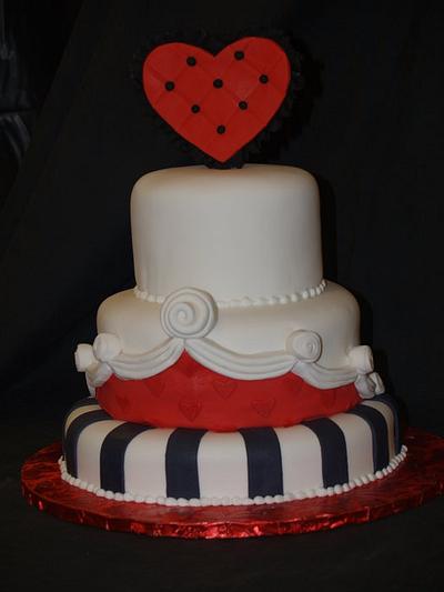  Heart Themed cake - Cake by BeckysSweets