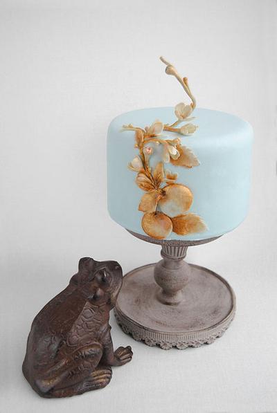 Golden branch and frog - Cake by Viva la Tarta